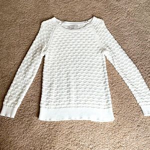 Loft Ivory knit sweater